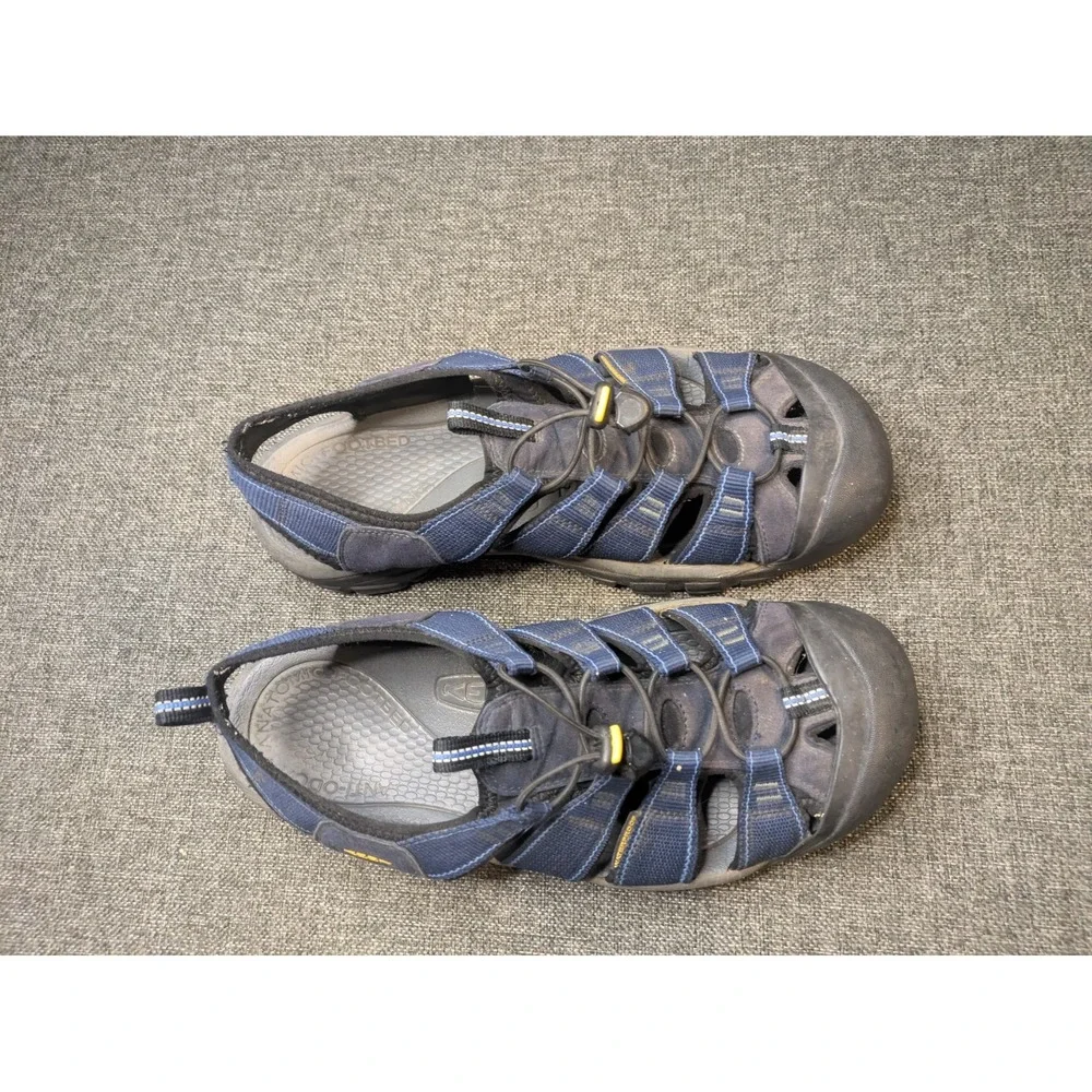 Keen Newport H2 Mens Closed Toe Hiking Water Sandals Navy Blue Shoes Size 11.5
